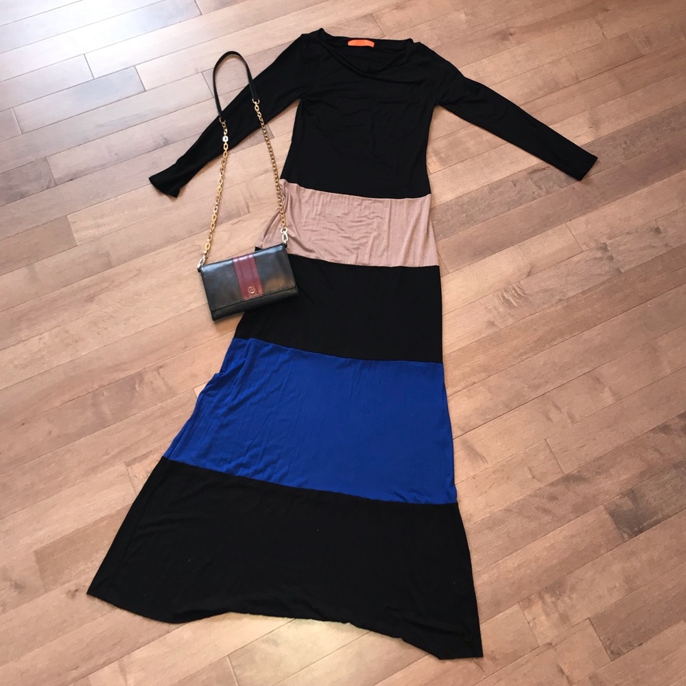 Striped maxi dress